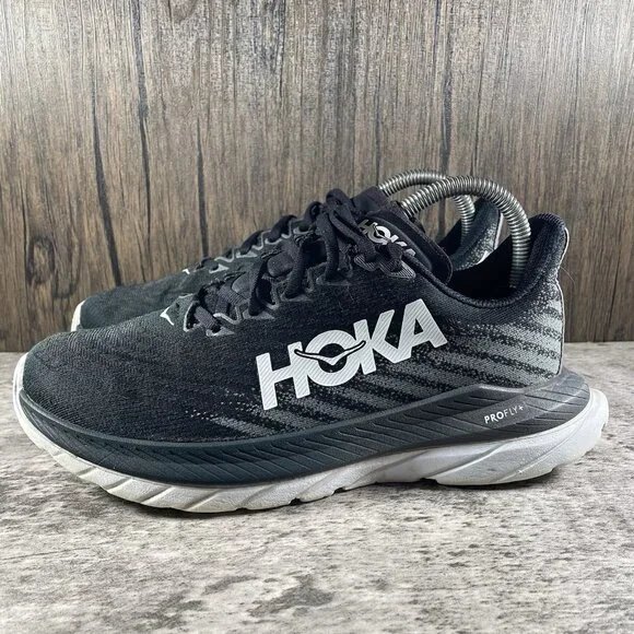 Hoka One Mach 5 Women's Size 7.5B (Medium) Running Shoes Black - Picture 4 of 10